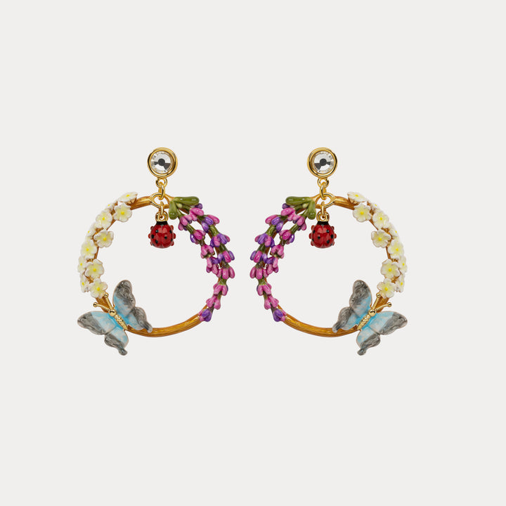 Selenichast garden butterfly earrings