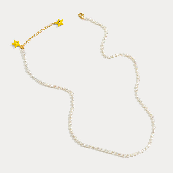 Star Pearl Pendant Necklace
