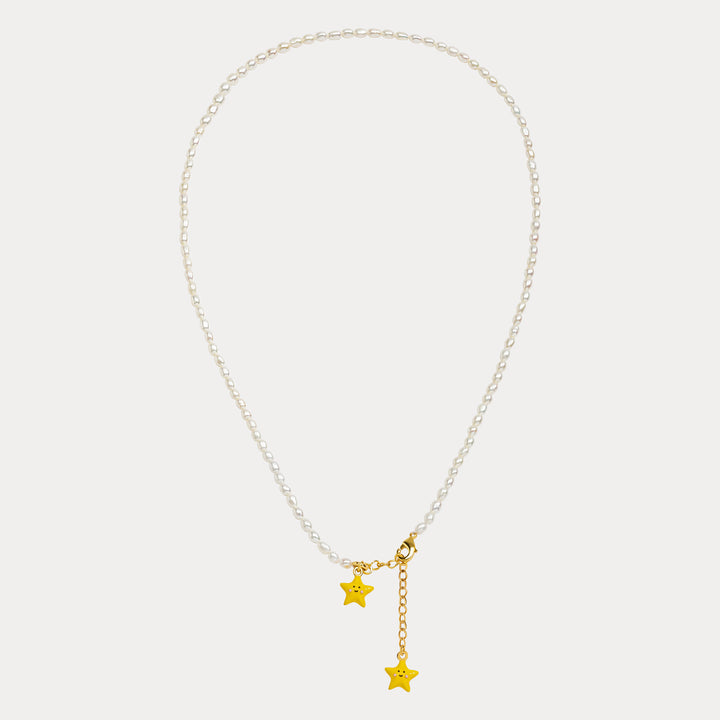 Star Pearl Gold Necklace