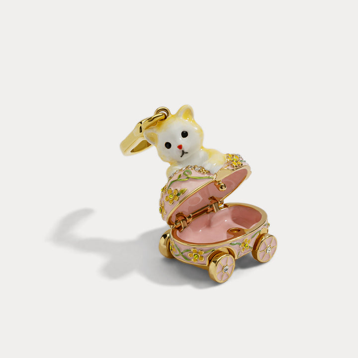 Kitten Pink Stroller Pendant
