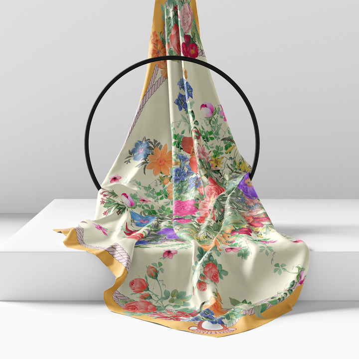 Blooming Square Scarf for Women