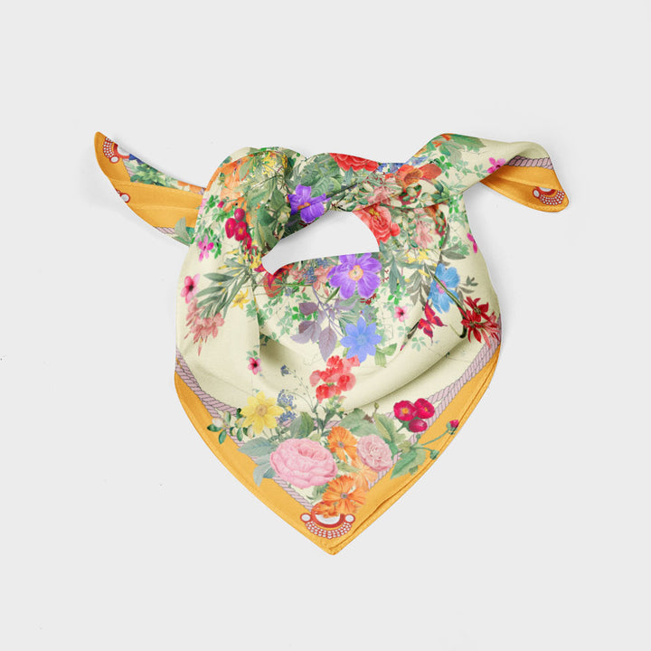 Blooming Square Handbag Scarf