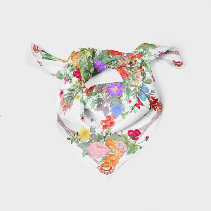 Blooming Square Neck Scarf