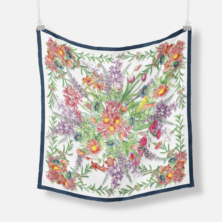 Blooming Square Scarf for Women