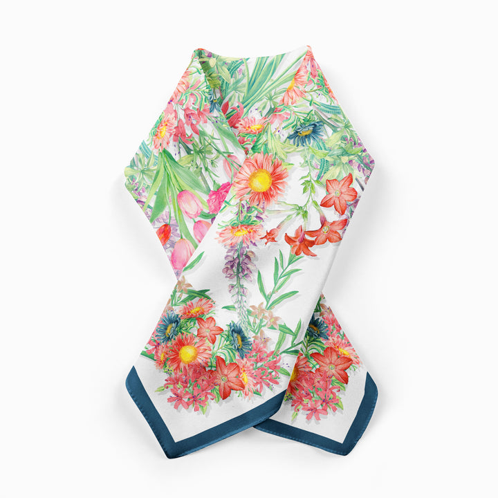 Blooming Square Designer Scarf