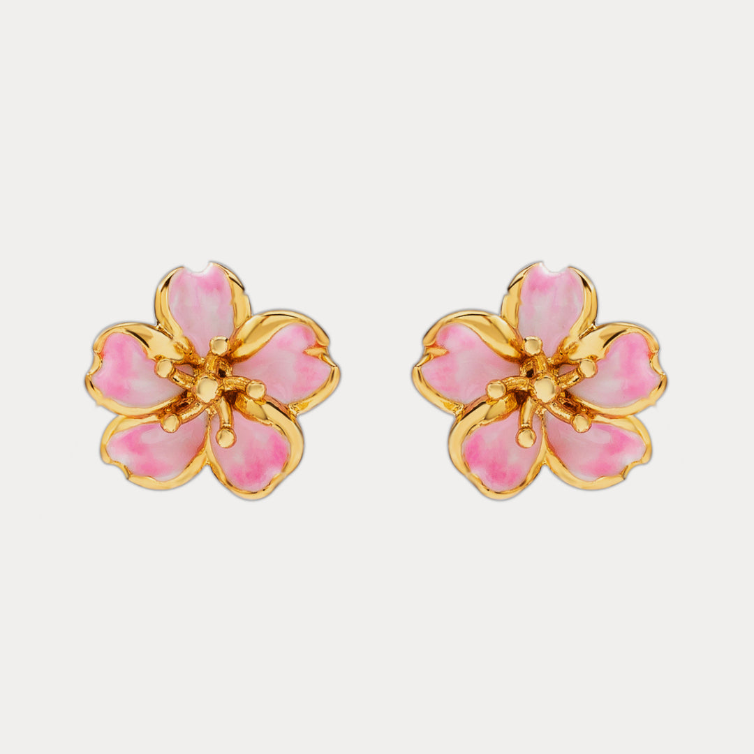 sakura stud designer earrings