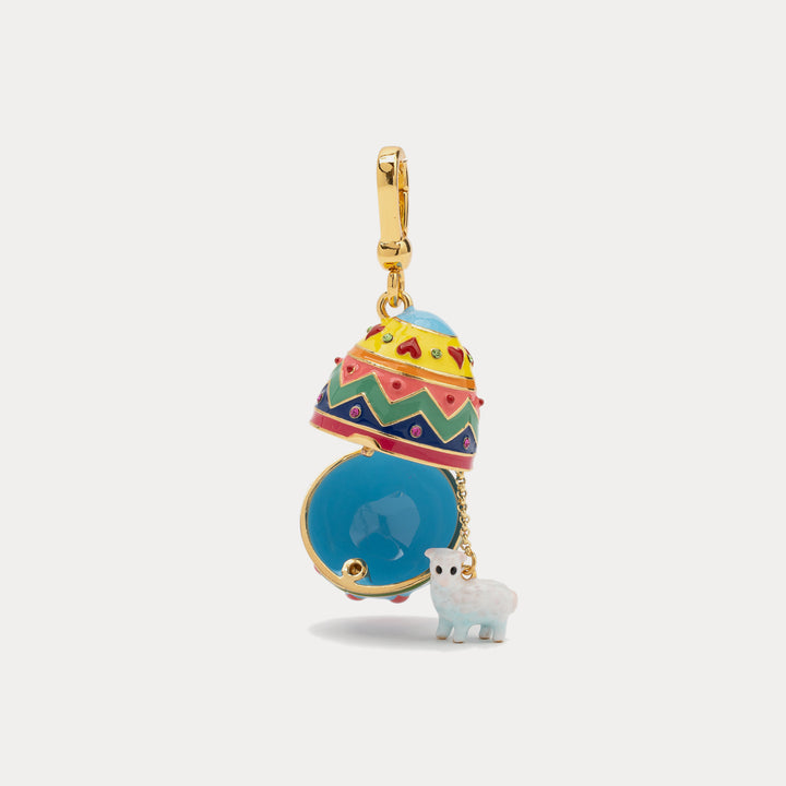 Selenichast goat zodiac easter egg pendant