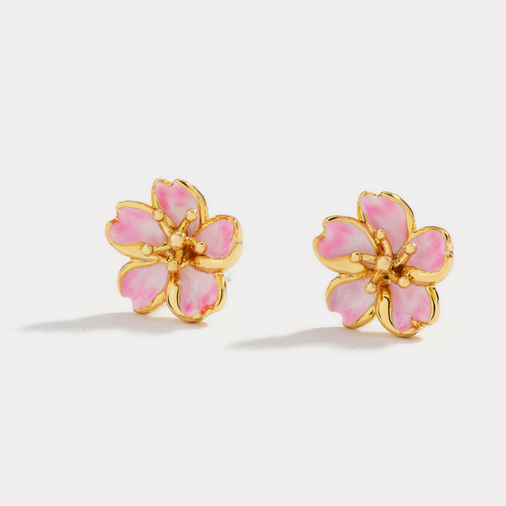 Selenichast sakura stud earrings