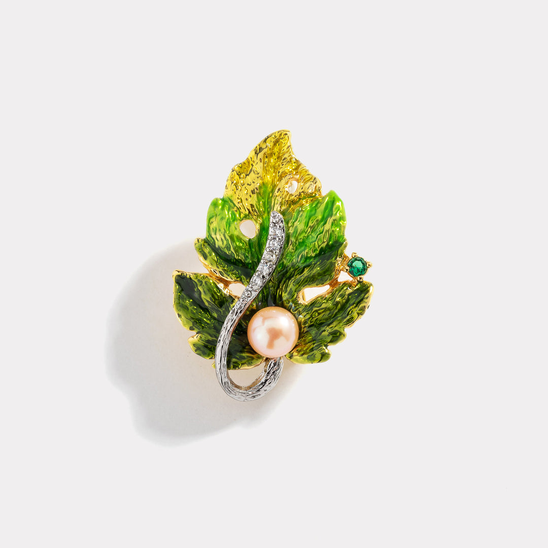 Selenichast Sycamore Leaf Brooch