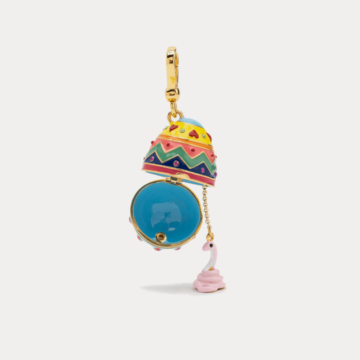 Selenichast snake zodiac easter egg pendant