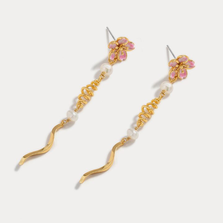 sakura pearl earrings
