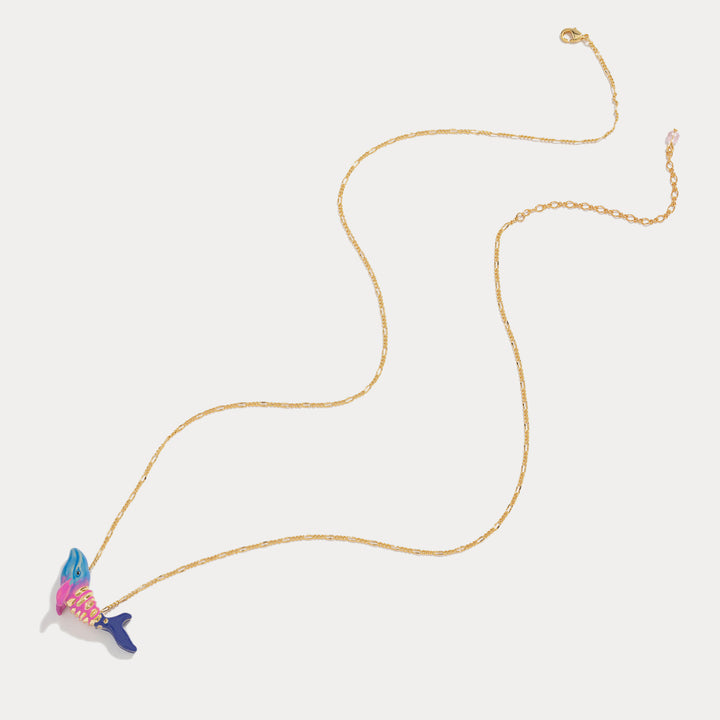 whale ocean necklace