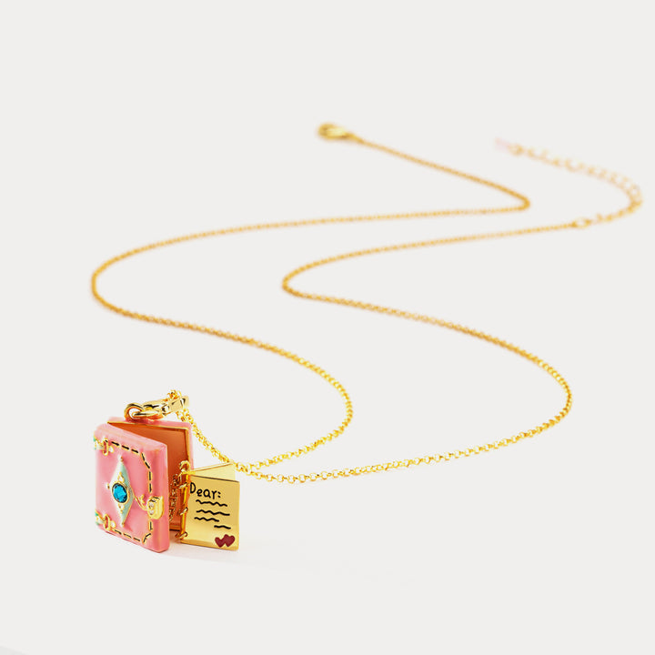 Selenichast Diary Pendant Necklace