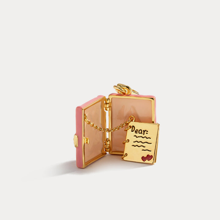 Diary Pendant Heartfelt Necklace