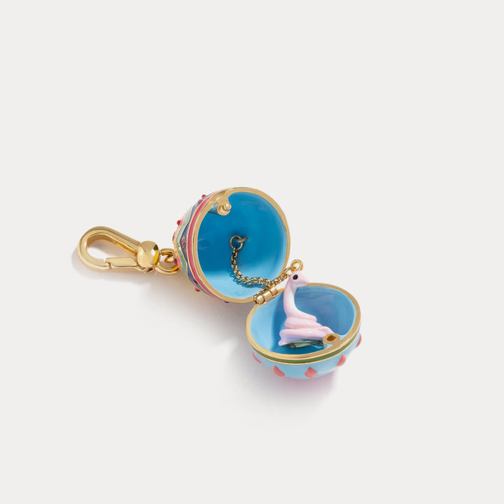 snake zodiac easter egg statement pendant