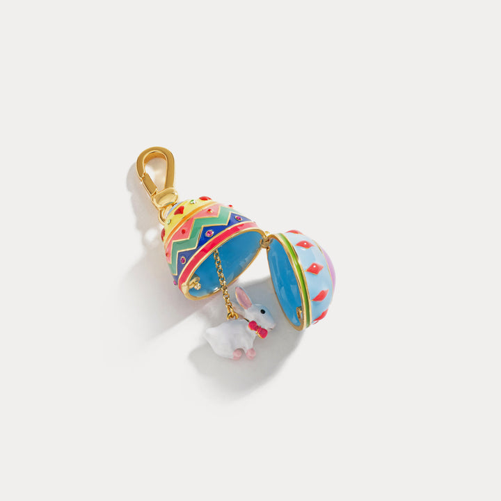 rabbit zodiac easter egg statement pendant
