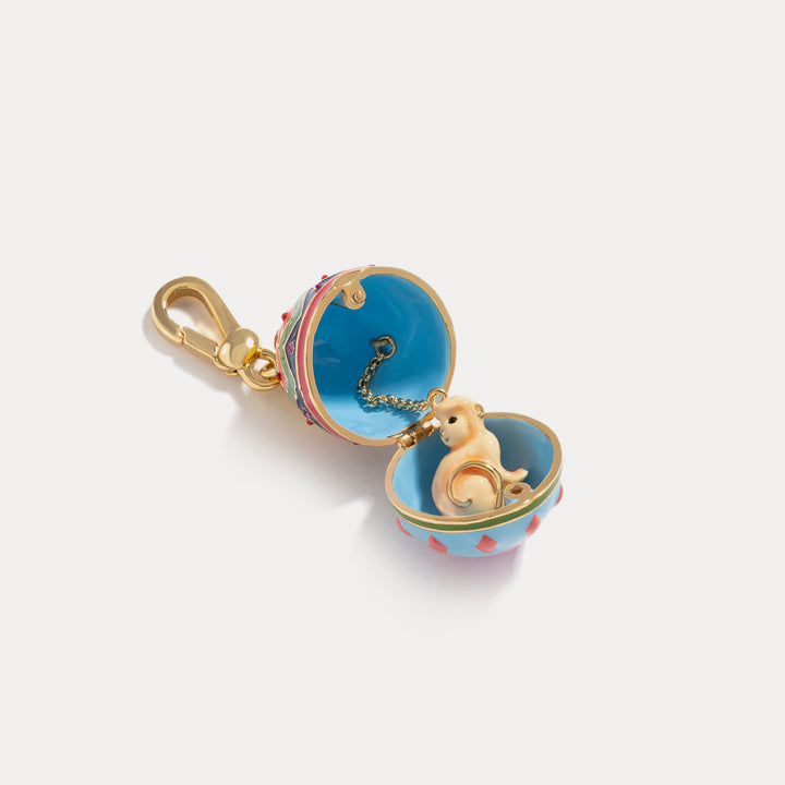 cute monkey zodiac easter egg pendant