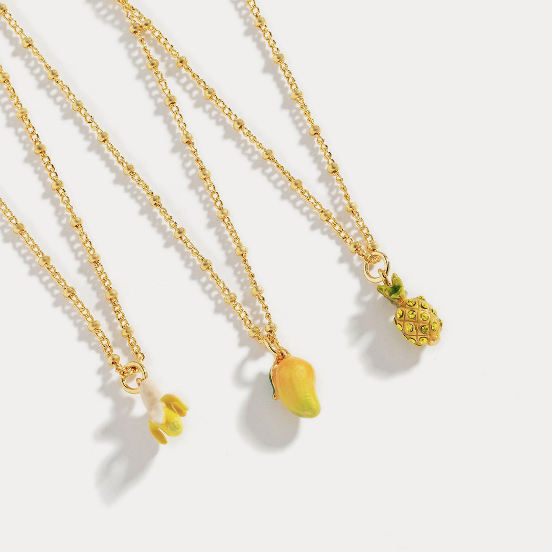 Selenichast Fruit Enamel Necklace