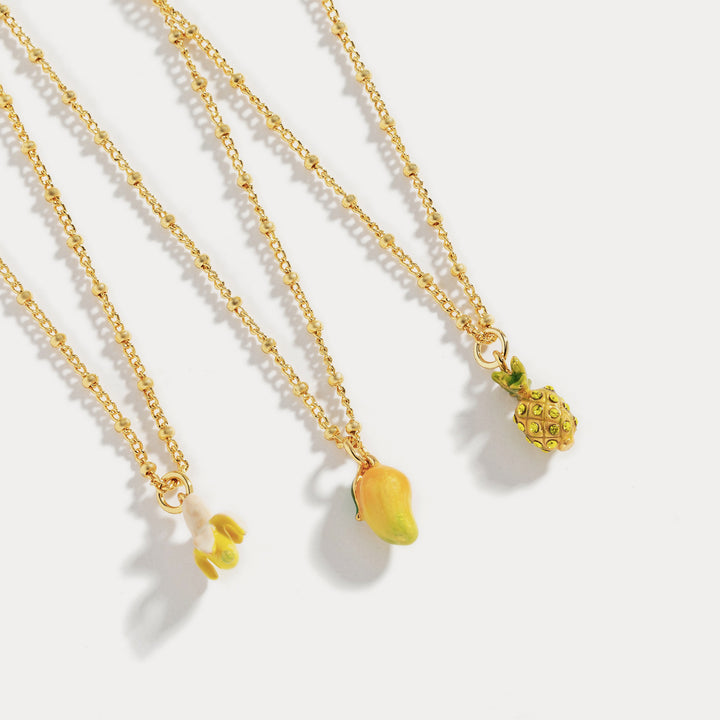 Selenichast Fruit Enamel Necklace