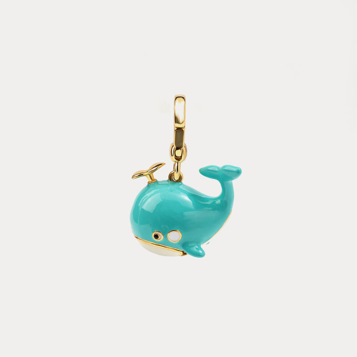 whale long pendant necklace