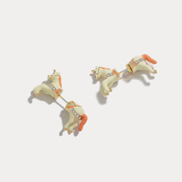 dimond unicorn earrings 1