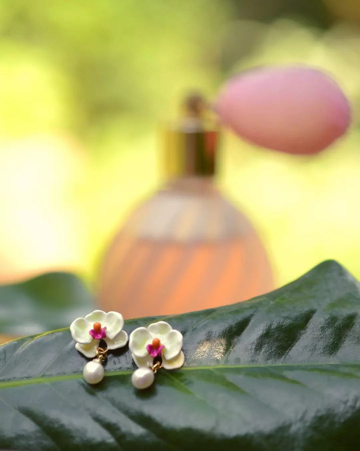 Phalaenopsis Dangling Earrings