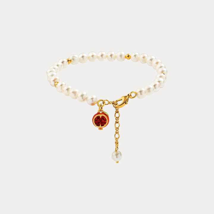 Selenichast Pomegranate Pearl Bracelet