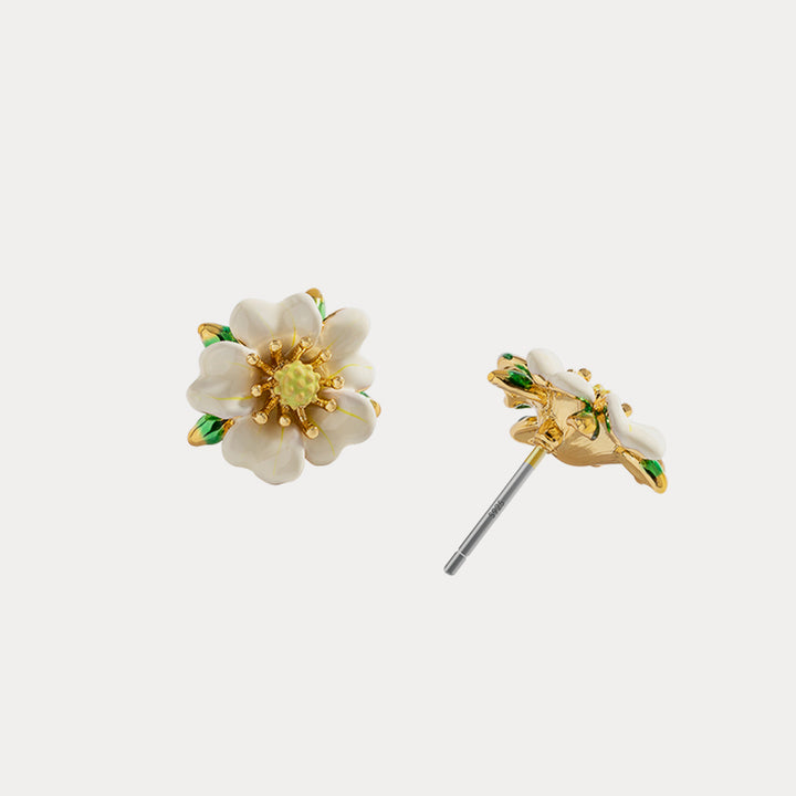 Strawberry Flower Leaves Earrings