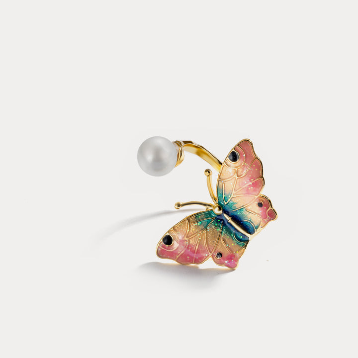 Butterfly Enamel Ring