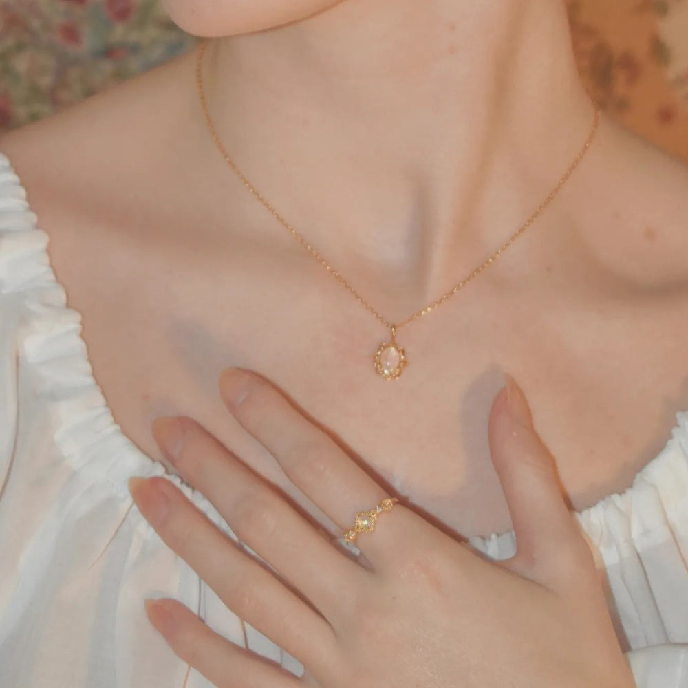 Opal Jewelry Set