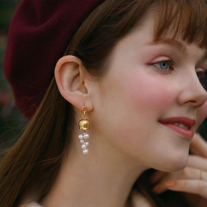 Lily Of The Valley Pearl Earrings