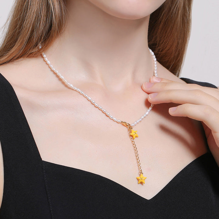 Stars Pearl Necklace