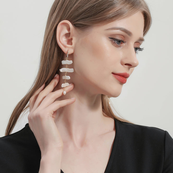vintage baroque pearl earrings