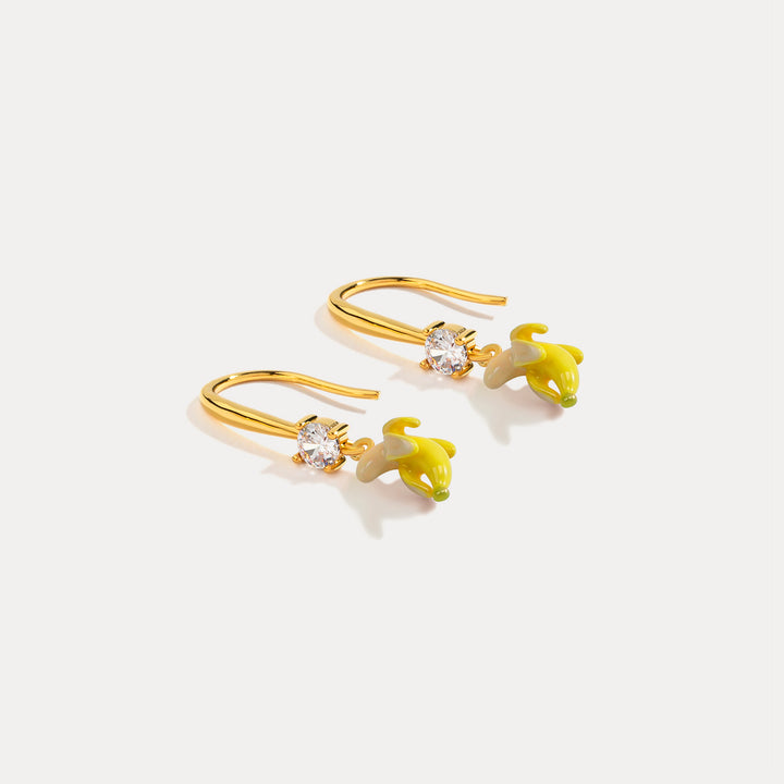 Banana Diamond Earrings