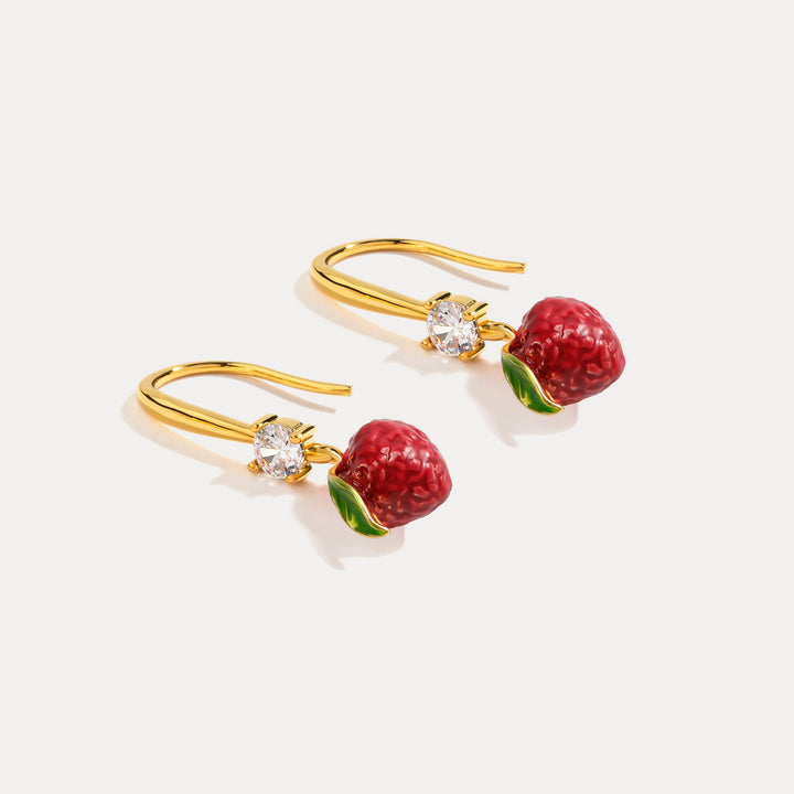 Enamel Lychee Earrings