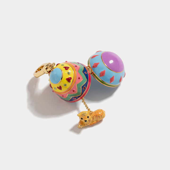 Selenichast tiger zodiac easter egg pendant