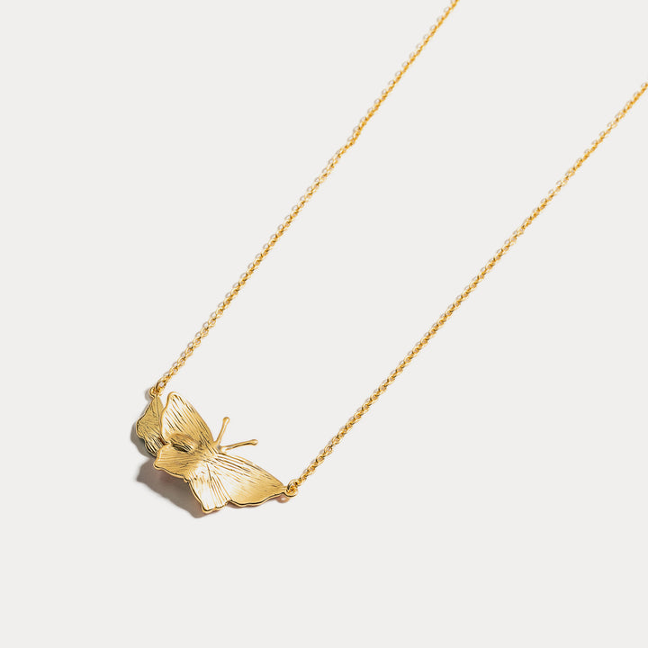 enamel butterfly necklace