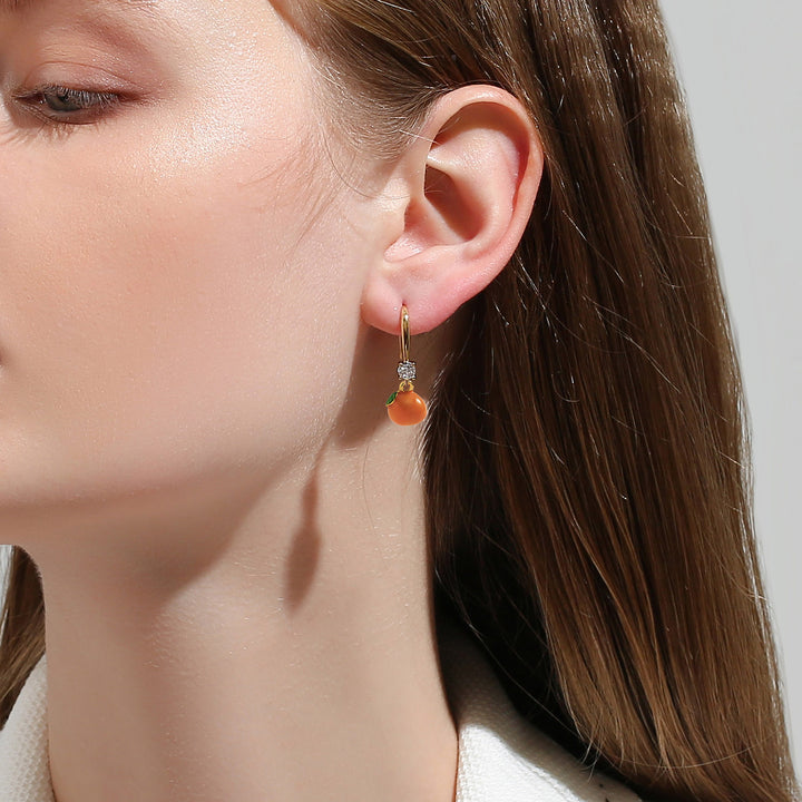 Orange Fruit Earrings