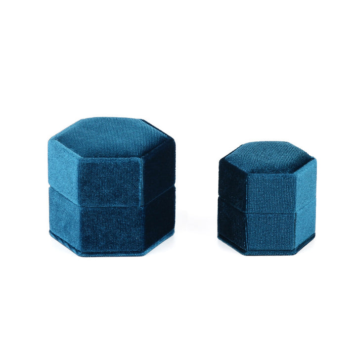 Green Fancy Velvet Ring Box