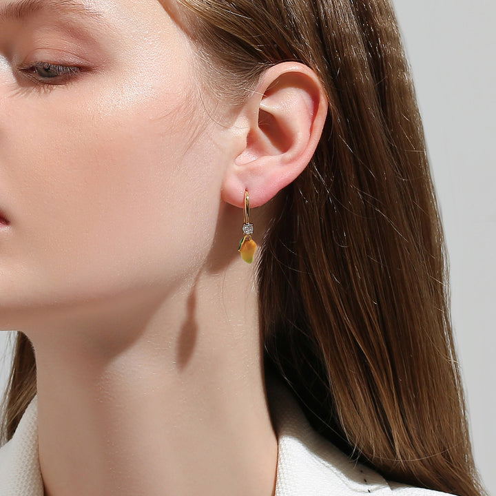 Gold Mango Earrings