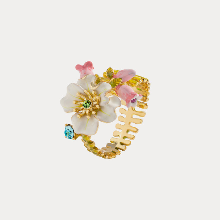Selenichast raspberry lily of the valley ring