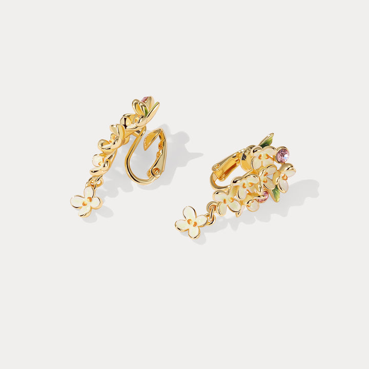 Osmanthus Fragrans Clip-on Earrings