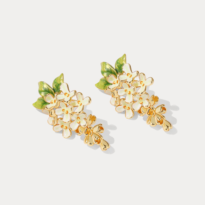 Osmanthus Fragrans Cluster Earrings