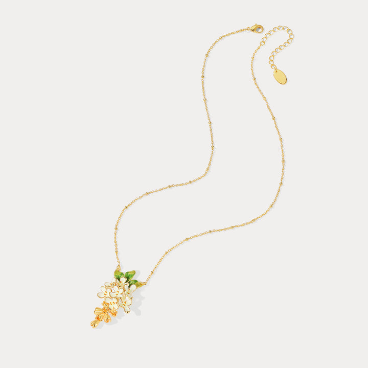 Osmanthus Fragrans Pendant Stylish Necklace