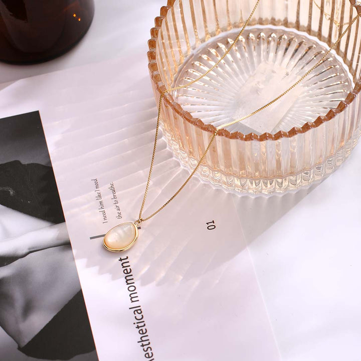 Opal Pendant Fashion Necklace