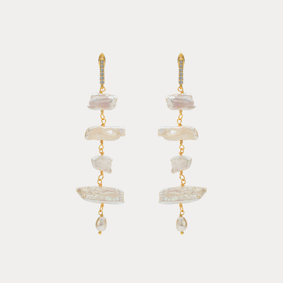 Selenichast baroque pearl earrings 2