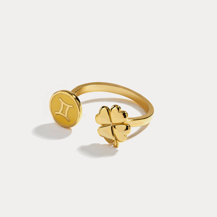 Gemini astrological sign ring
