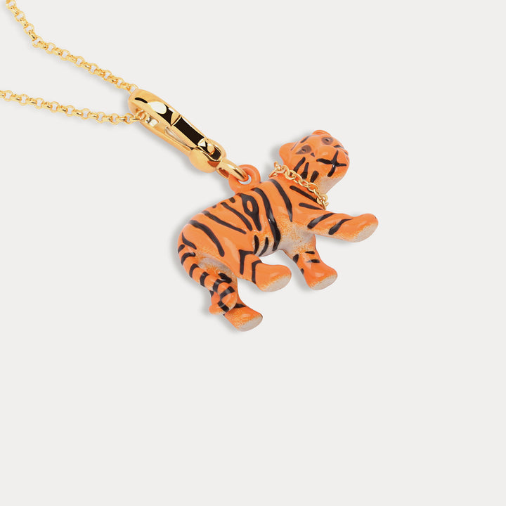 tiger locket pendant