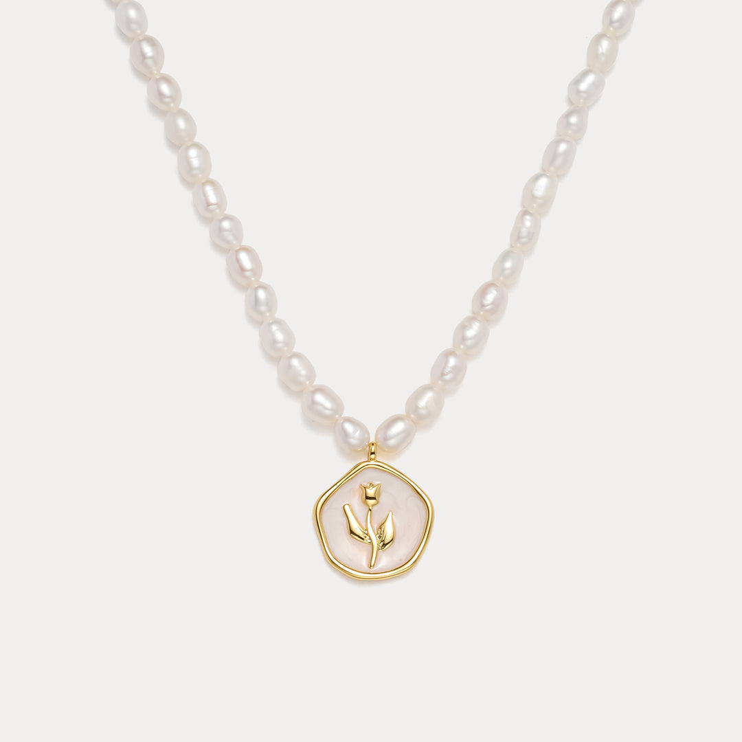 Selenichast Rose Pendant Necklace