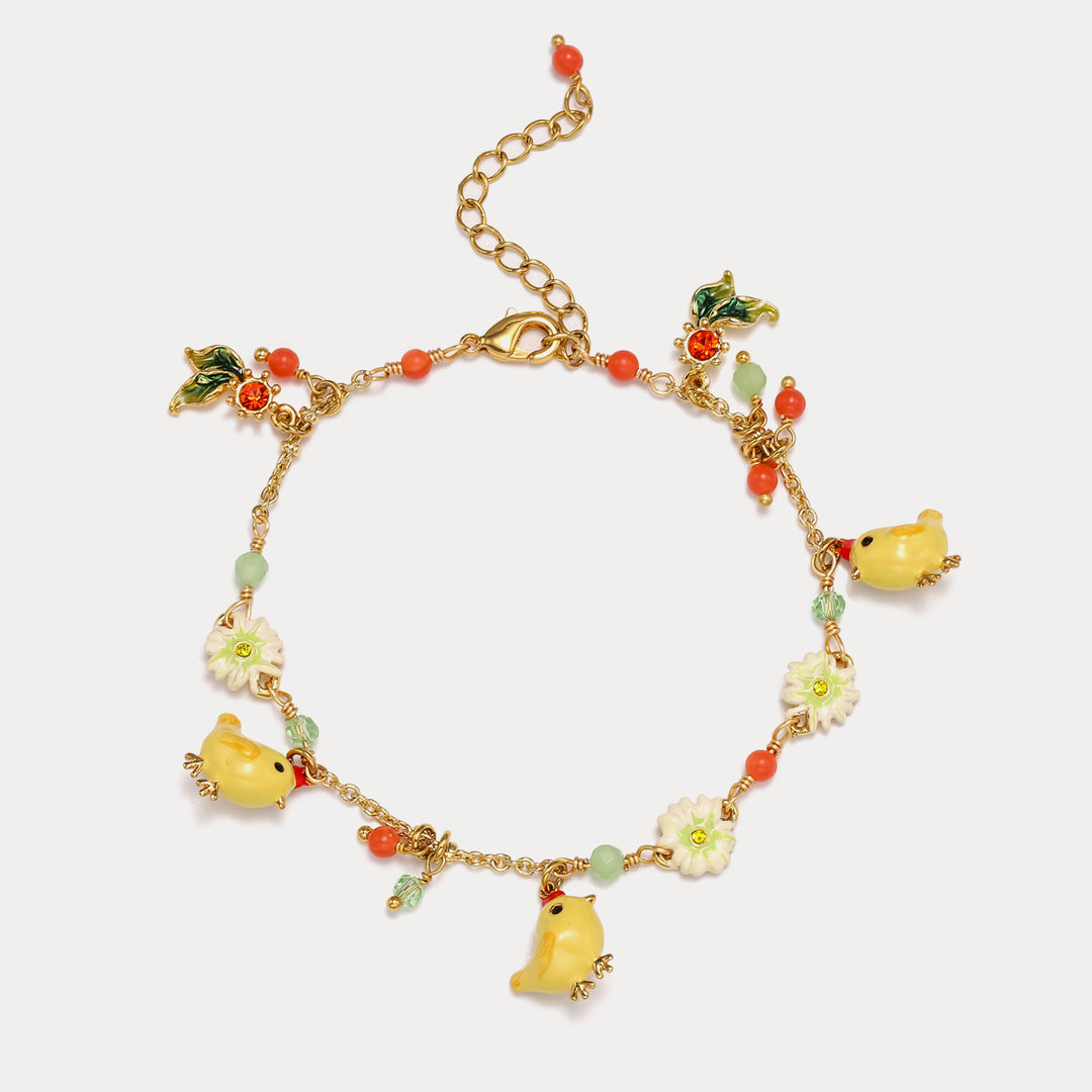 Selenichast little chicken bracelet